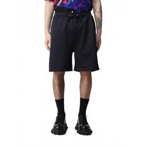 NEW VALENTINO optical jacquard knit bermuda shorts in navy